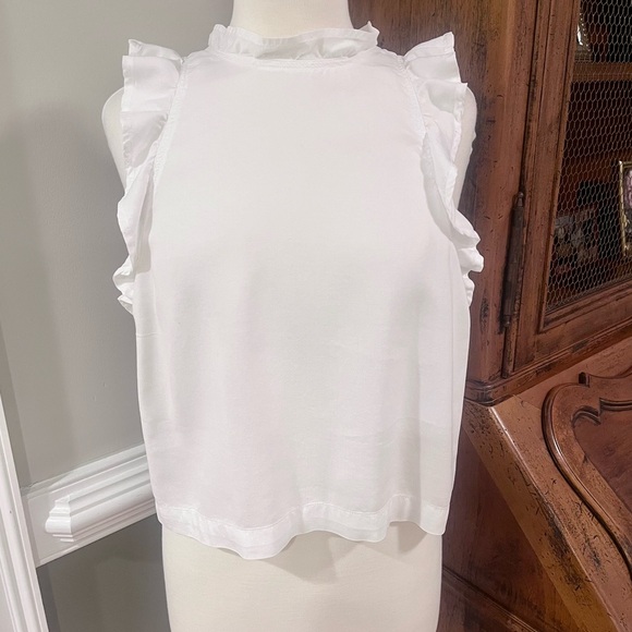 Bella Dahl Mock Neck Ruffle Top - Picture 3 of 7